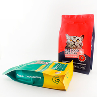 Sacs à fond plat en aluminium écologiques imprimés sur mesure, refermables, avec soufflets latéraux, pour aliments secs, boissons, bonbons, emballage flexible
