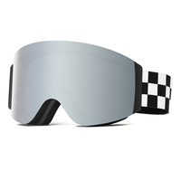 Masque de ski sans monture à double couche, verres polarisés anti-buée, magnétiques et amovibles, pour snowboard et sports de neige, personnalisable
