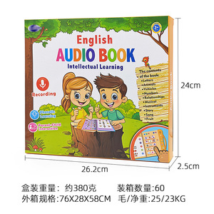 Nuevo Juguete Educativo Musical de Plástico con Baterí<span class=keywords><strong>a</strong></span> <span class=keywords><strong>para</strong></span> Niños, Libro de Audio Interactivo con Lectura por Indicación con el Dedo <span class=keywords><strong>para</strong></span> el Aprendizaje Temprano - Product Image 4