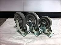 Roulettes pivotantes robustes en fer avec amortisseur à ressort, capacité de charge de 500 kg, sans entretien, durables