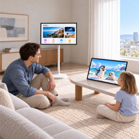 Moniteur tactile capacitif FHD 27 pouces MTK 8786 8 Go de RAM 128 Go de ROM Caméra 13 MP Blanc H02CF pour la maison et les étudiants