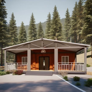 منزل حاويات فولاذي قابل للتخصيص بسقف جملوني 20 قدمًا، سريع التجميع، حاصل على شهادة CE، مناسب للفنادق الحديثة والاستخدام المنزلي والحانات - Product Image 4