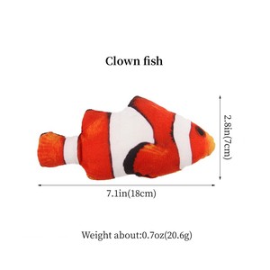 Amaz Venta caliente <span class=keywords><strong>Catnip</strong></span> Infundido Felpa Simulación Pescado Masticar Juguete para roer mascotas - Product Image 5