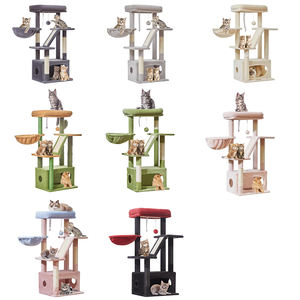 निर्माता थोक सिसल शॉर्ट प्लग स्थिर ग्रे बेज ब्राउन टॉवर कंंडो बिल्ली के पेड़ - Product Image 2