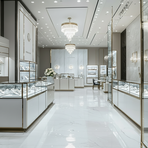 Fabricante de muebles comerciales Joyería personalizada Exhibición Isla Joyería de lujo Diseño de escaparate - Product Image 1