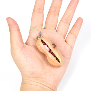 Juguete de dedo TPR con forma de cacahuete, novedoso, de soja, con compresión infinita para aliviar el estrés, llavero creativo con forma de vaina de soja - Product Image 6
