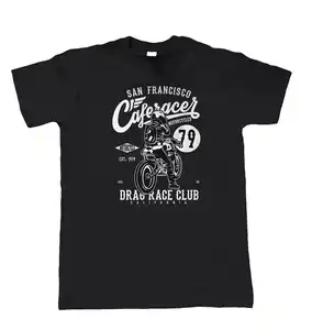 De Meest Populaire Motorcafé Racer Club 79 Heren T-Shirts Zomer Praktische Hot Sale T-Shirt Op Maat Bedrukt T-Shirt