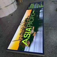 Letrero Luminoso LED Delgado con Marco Magnético de Aluminio para Exteriores, Película Suave UV Grande SEG, Letrero Publicitario LED para Centros Comerciales