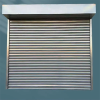 Porte à enroulement en acier inoxydable, portes résistantes au vent de haute qualité, adaptées aux entrepôts ou aux ateliers d'usine