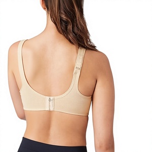 Sujetador deportivo negro sin aros para mujer, de copa completa, sin costuras, de punto, de elastano y nailon, diseño racerback, transpirable, con soporte, para todas las estaciones - Product Image 6