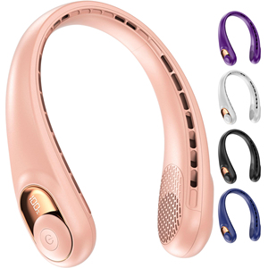Nuevo Ventilador Portátil de Cuello USB de Alta Velocidad de 4000 mAh, Ventilador Recargable con Batería, Ventilador de Refrigeración para Viajes al Aire Libre - Product Image 1