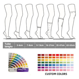 جوارب شتوية منفوشة دافئة سميكة بشعار مطرز حسب الطلب للنساء مقاس طاقم مريح جيد التهوية محبوك للاستخدام اليومي مقاس واحد يناسب أكثر - Product Image 3