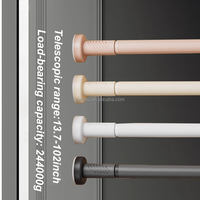 244kg Acier Inoxydable Super Heavy-Duty Télescopique Universel Séchage des Vêtements Tige de Support Moderne Fine-Réglable pour les Salles de Bains