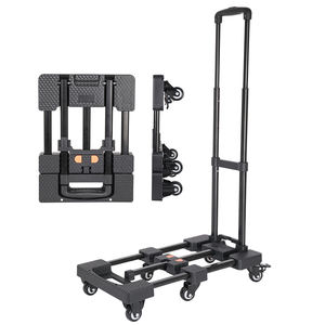 Chariot à main de concepteur 200kg chariot à main utilisé pliant Portable poignée de bagage chariot à main avec 6 roues - Product Image 1