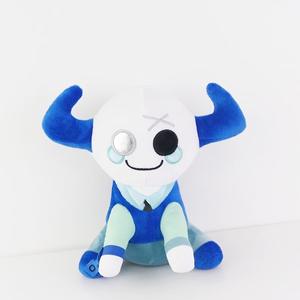 Nuevo juego de peluche Phighting Brother, juguete de peluche periférico, muñeco de <span class=keywords><strong>toro</strong></span> de doble cuerno de 22CM - Product Image 1