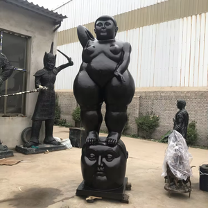 Di alta qualità grande bronzo fuso Fernando <span class=keywords><strong>Botero</strong></span> Fat Lady seduta statua per ornamento pubblico - Product Image 6