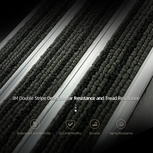 Нескользящие дверные коврики из алюминиевого сплава и резины для внутреннего/наружного входа, эффективные для удаления пыли и песка - Product Image 5