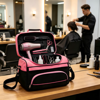 Sac de rangement pour coiffeur, barbier, maquillage, femmes, hommes, coiffure, beauté, équipement de salon, étui à outils, sac de voyage, sac cosmétique