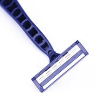 Lames de rasoir jetables pour hommes, triple lame, portables, bleues, économiques, de la marque MAX Factory
