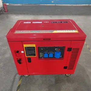 5kw 5.5kw 220V 400V generatore di benzina insonorizzato