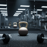 Set de Entrenamiento en Casa con Kettlebell Ergonómico Suave de 20 LB, Base Acolchada Resistente a Impactos, Agarre Antideslizante y Guantes Antideslizantes para Mujeres y Hombres