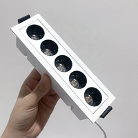 Plafonnier intérieur à angle réglable, boîtier en aluminium, anti-éblouissement profond, spot LED encastré pour l'éclairage et la décoration intérieure