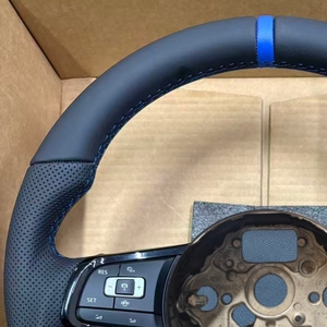 Volante de Cuero en Existencia para Volkswagen VW MK7 MK6 Golf 6 Golf 7 7.5 Passat <span class=keywords><strong>Polo</strong></span> Scirocco Jetta GTI GTD GTS GTE <span class=keywords><strong>GLI</strong></span> CC - Product Image 4