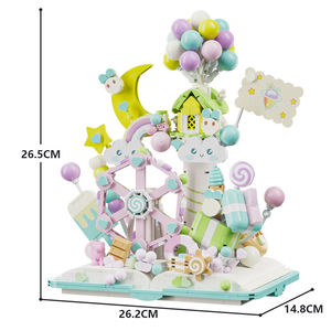 13065 Creative MOC Castillo de Ensueño Casa de Dulces con Noria, 1188 Piezas, Bloques de Construcción, Juego de Bloques de Plástico para Niños - Product Image 5