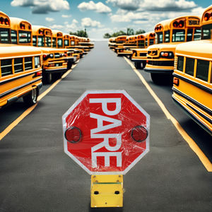 แขนป้ายอิเล็กทรอนิกส์ DC12/24V สำหรับรถโรงเรียนอะไหล่รถยนต์จำเป็นสำหรับรถบัสรัสเซีย - Product Image 3