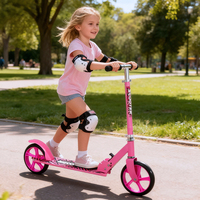 Trottinette à pédales réglable moderne de haute qualité pour enfants à deux roues en PU pliable pour une utilisation en extérieur