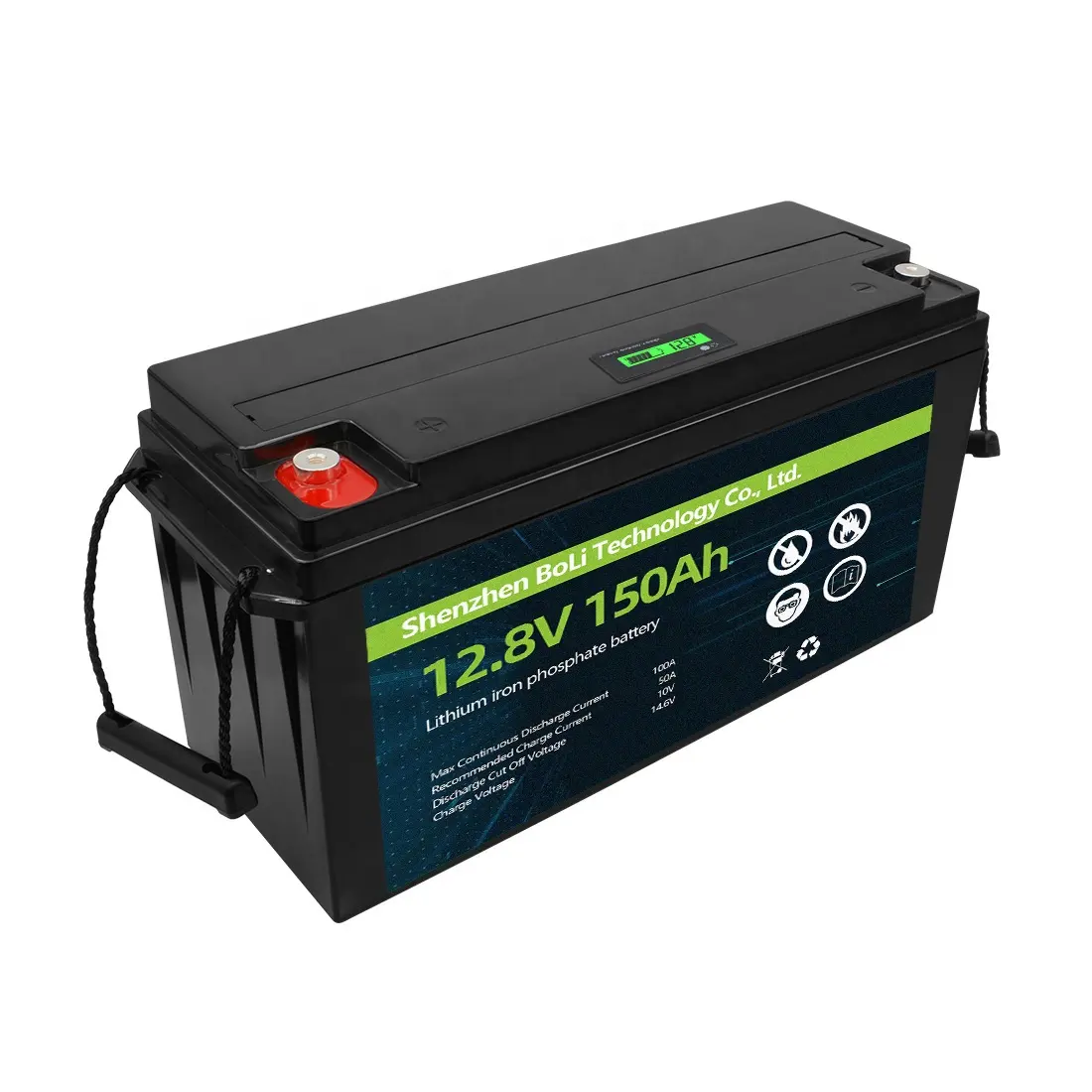 12v 150ah 200 amp lithium batteries lifepo4 BMS Li-ion 12 volt 200ah lifepo4 12v 100ah lithium ion battery with lcd screen