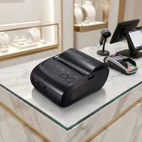 Impresora Térmica de Recibos Inalámbrica POS de 58 mm y 2 Pulgadas con Puerto USB COM, Mini Impresora Portátil en Existencia, Compatible con iOS y Android