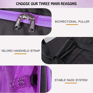 Muestra Gratuita, Bolsas de Baile con Ruedas Grandes Negras al por Mayor, Bolsa de Baile con Ruedas y Perchero, Bolsa de Lona China para Niñas - Product Image 5