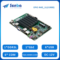 Carte mère de carte mère EPIC-N42_1L avec Cpu J1900 SOC RS232 SIM sans ventilateur 12V Mini carte mère de carte PC Pcie