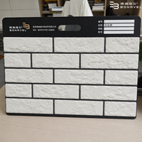 Revêtement mural en briques de culture flexibles ultra-minces blanches, carreaux muraux texturés 3D, usine OEM ODM pour revêtement de façade extérieur et intérieur