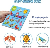 Kit d'origami pour enfants de 5 à 8 ans, de 8 à 12 ans, 98 feuilles de papier avec 47 motifs, comprend un livre de guidage, projets d'artisanat artistique DIY pour débutants