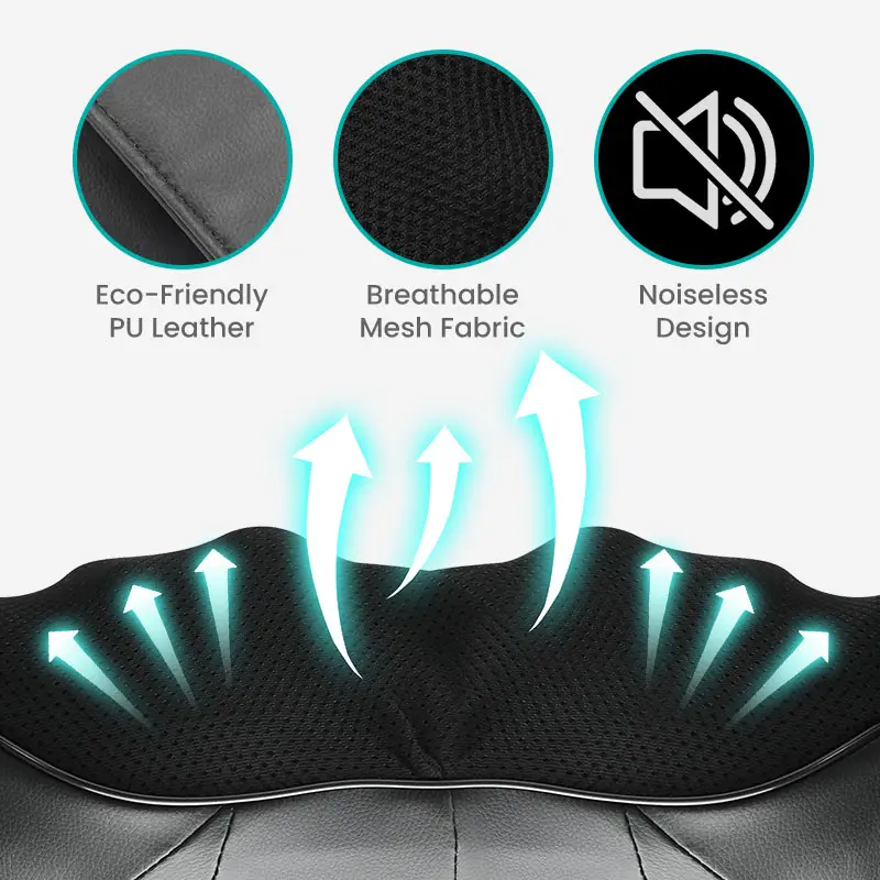 Hot bán điện sâu Shiatsu xe massage gối nhào vai và cổ vai Massager Massager vành đai