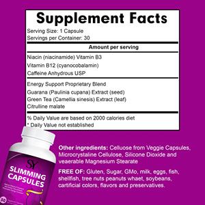 קפסולות להרזיה באיכות גבוהה עם ויטמין B נוסחה תה ירוק מסייע לירידה במשקל, איזון הורמונלי קפסולות צמחים - Product Image 3