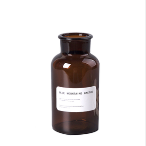 Botellas de Boticario de boca ancha, difusor de reactivo de vidrio ámbar para laboratorio y <span class=keywords><strong>farmacia</strong></span>, 30ml, 60ml, 125ml, 250ml, 500ml - Product Image 5