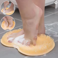 Tapis de douche exfoliant antidérapant pour massage et lavage des pieds, pour salle de bain