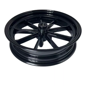 12 Zoll schwarz Vorderrad Aluminium legierung Faser Roller Motorrad Elektro fahrzeug Vorderrad - Product Image 5