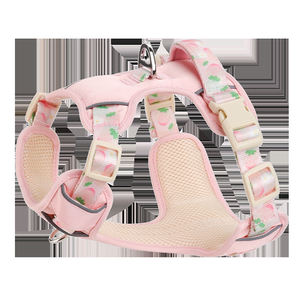 可愛いフルーツ反射ペットハーネス防水ナイロン快適子犬犬用ベスト通気性調整可能ベストスタイルハーネスリーシュセット - Product Image 6