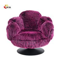 Fauteuil individuel moderne et créatif en forme de patte d'ours 2026, en tissu avec pieds en métal, durable, design, pour hôtel, salon, fauteuil de détente