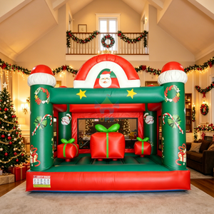 Castillo Inflable Comercial SuperCastle de PVC Personalizado, Decoración Navideña, Artículos para Fiestas Infantiles, <span class=keywords><strong>Alquiler</strong></span> para Eventos - Product Image 1