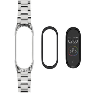 Bracelet de montre en acier inoxydable pour <span class=keywords><strong>Mi</strong></span> <span class=keywords><strong>Band</strong></span> 3 4 <span class=keywords><strong>5</strong></span>, bracelet de remplacement en métal, bracelet de poignet Correa <span class=keywords><strong>Mi</strong></span> <span class=keywords><strong>smart</strong></span> <span class=keywords><strong>band</strong></span> 6 7 <span class=keywords><strong>version</strong></span> globale - Product Image 4