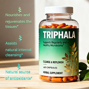 Grosir OEM kapsul Triphala suplemen Herbal Vegan organik dengan Amla & Bibhitaki & Haritaki - Product Image 4