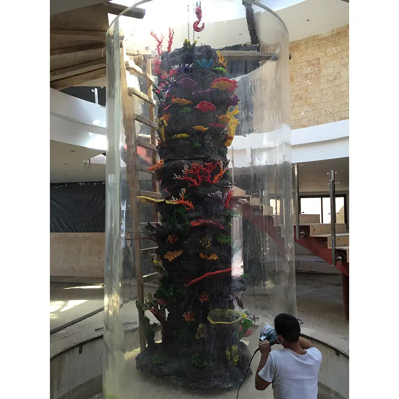 Trung Quốc Nhà Sản Xuất Sang Trọng Thiết Kế Hiện Đại Acrylic Aquarium