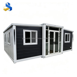 บ้านคอนเทนเนอร์เคลื่อนที่หรูหราแบบพกพา สำเร็จรูป พับเก็บได้ ขยายได้ พร้อมห้องนอน ห้องน้ำ และห้องครัว - Product Image 1