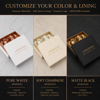 Coffret Cadeau Rigide Personnalisé en Marbre pour Femme, Emballage Haut de Gamme avec Ruban Or Rose, Sac Coloré, Bijoux, Cosmétiques, Mariage, Lamination Mate