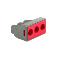 Bornes de raccordement compactes BELEKS 400V 41A 6mm à encliquetage, 3 ports, connexions électriques rapides, fil en matériau PC